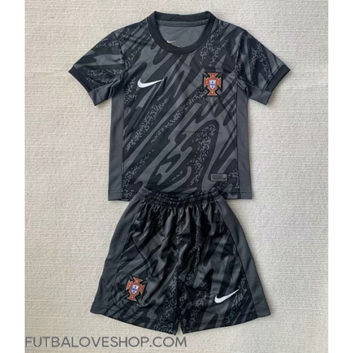 Dres Portugalsko Brankarsky Preč pre deti ME 2024 Krátky Rukáv (+ trenírky)